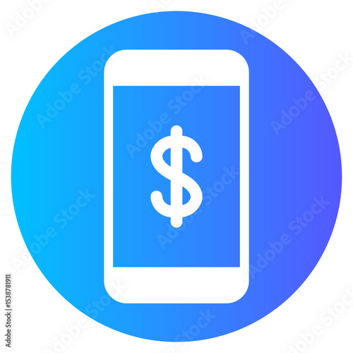 online payment gradient icon