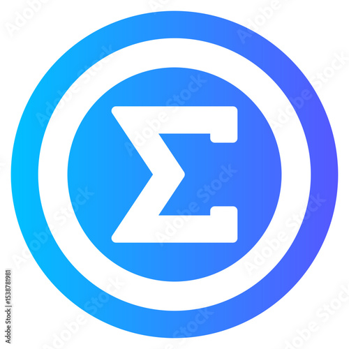 sum gradient icon