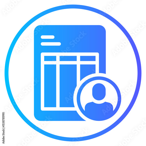 accountant gradient icon