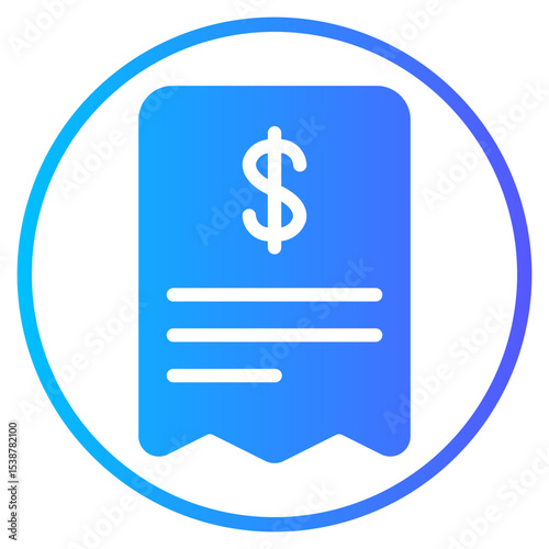 invoice gradient icon