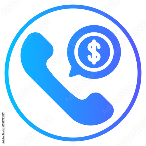 phone call gradient icon