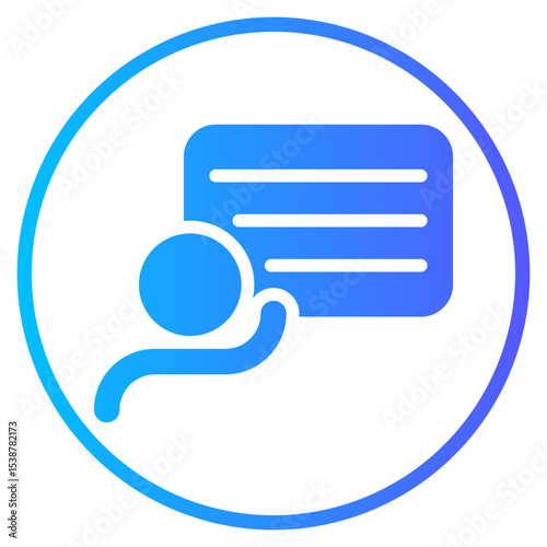 presentation gradient icon