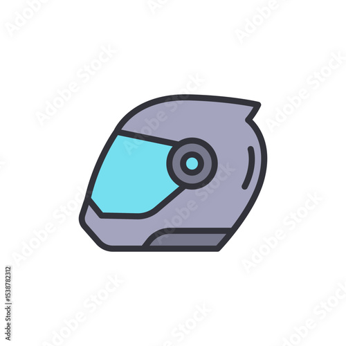 Stylized Protection Gear A Cartoon Representation Of A Helmet