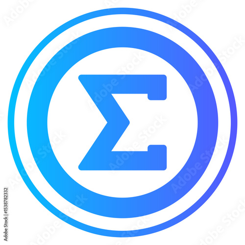 sum gradient icon