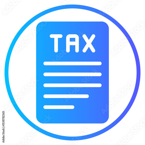 tax gradient icon