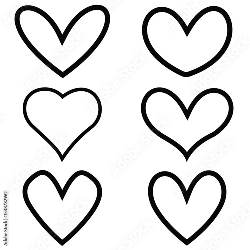 heart icons set 26