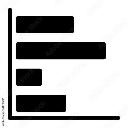 bar graph glyph icon