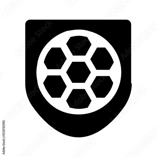 football club glyph icon vector illustration