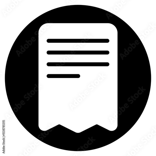 invoice glyph icon