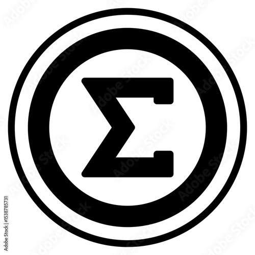 sum glyph icon