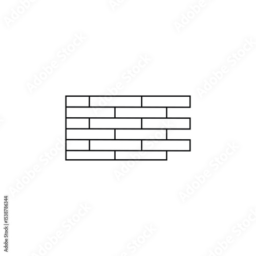 White and black brick wall background