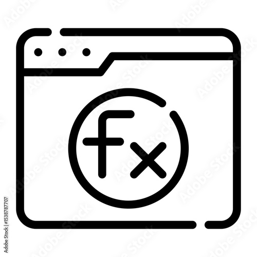 Formula line icon