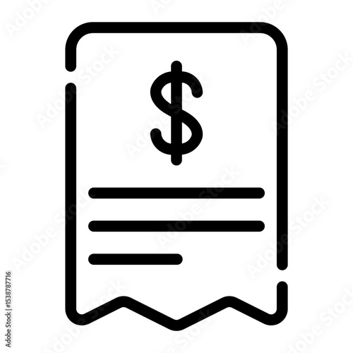 invoice line icon