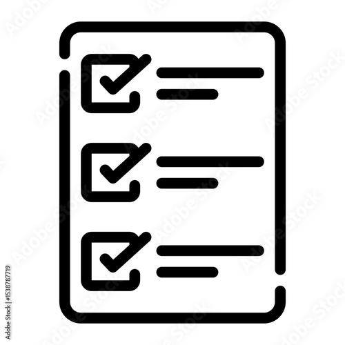 checking line icon
