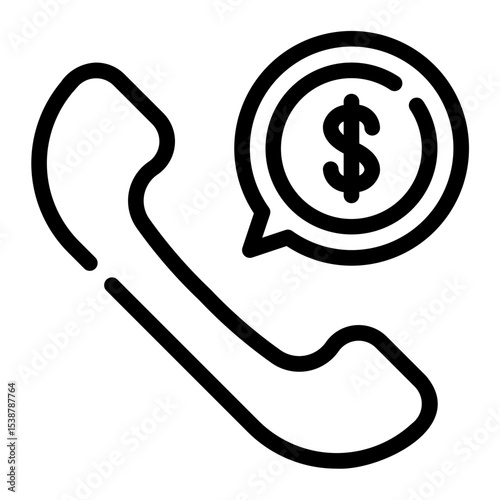 phone call line icon