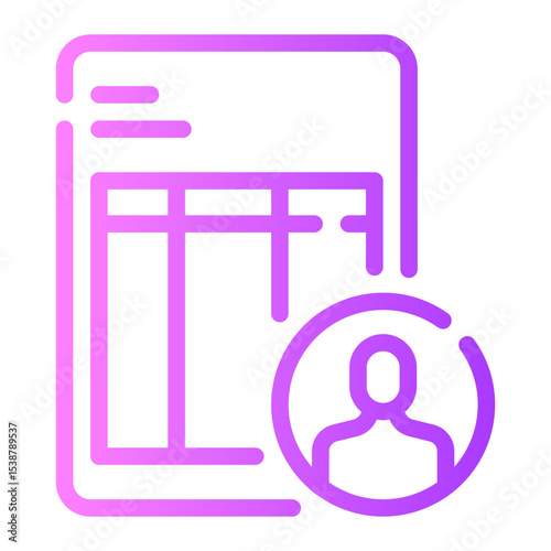 accountant gradient icon