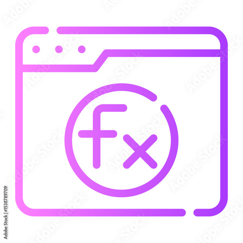 Formula gradient icon