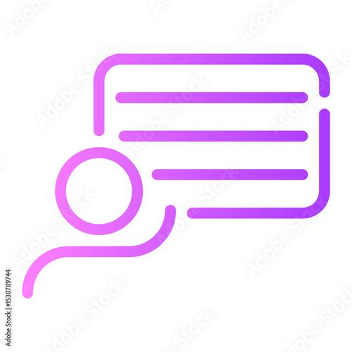 presentation gradient icon