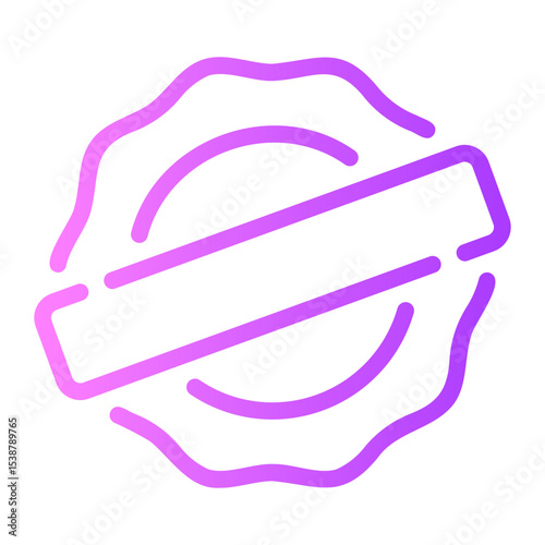 stamp gradient icon