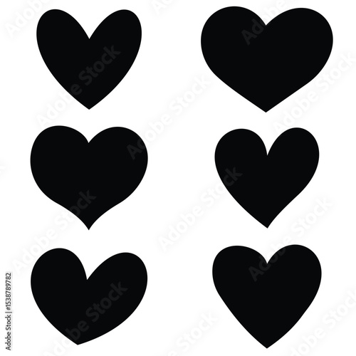 heart icons set 36