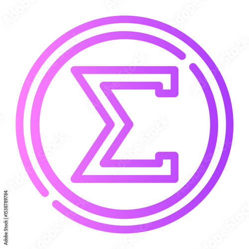 sum gradient icon