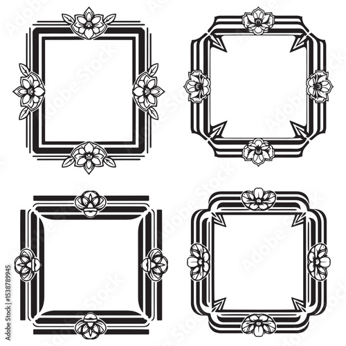 Formal Decorative Floral Border Packs
