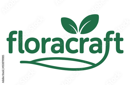FloraCraft logo, showcasing a vibrant green brand identity.