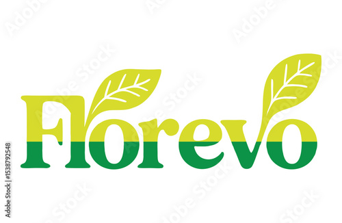 Florevo Logo Featuring Leaves, Representing Growth and Sustainability