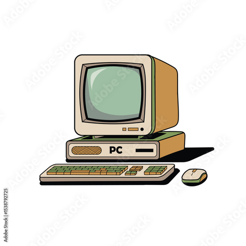 Ilustrasi Clipart kembali ke sekolah ilustrasi komputer berwarna-warni bagus untuk desain ikon
