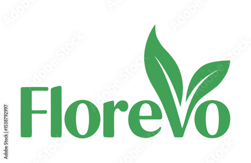 Florevo Logo Featuring Leaves, Representing Growth and Sustainability