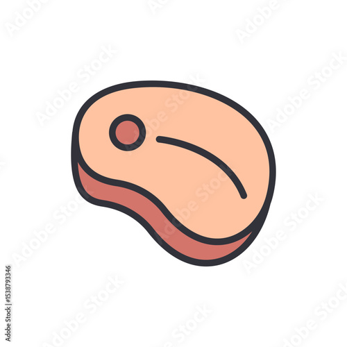 Illustration Of A Juicy Meat Steak Isolated On Transparent Background