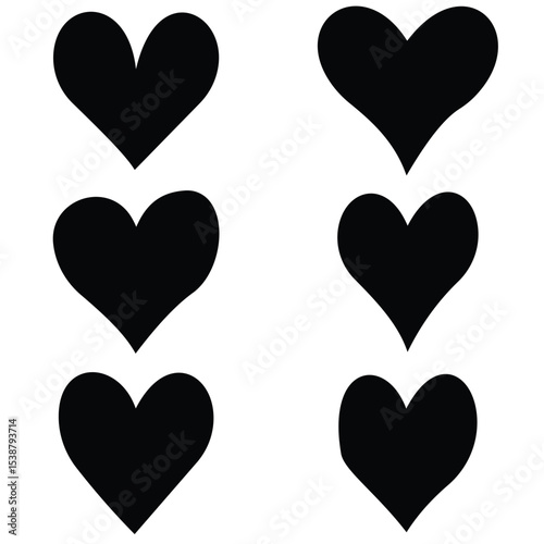 heart icons set 42