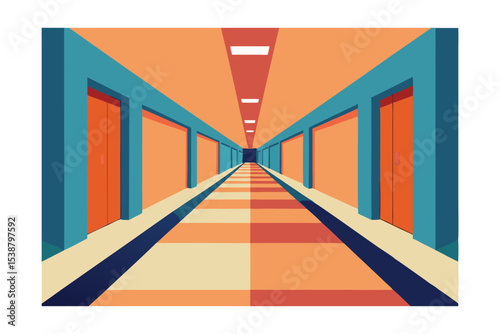 Endless Corridor A Geometric Perspective of Interior Architecture