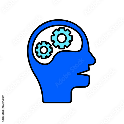 Icon a cognition, isolated against a clean background.