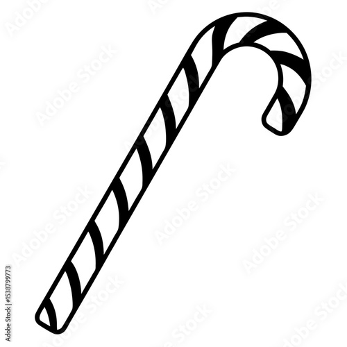 candy cane isolated on white background