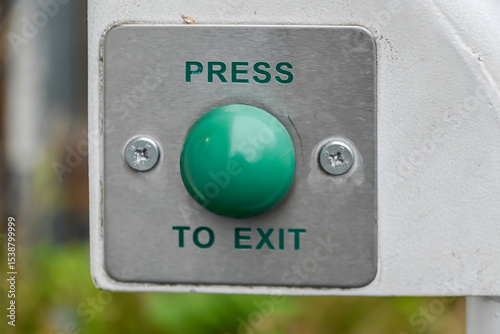 Press green button to exit,  London, United Kingdom,  8 January 2025