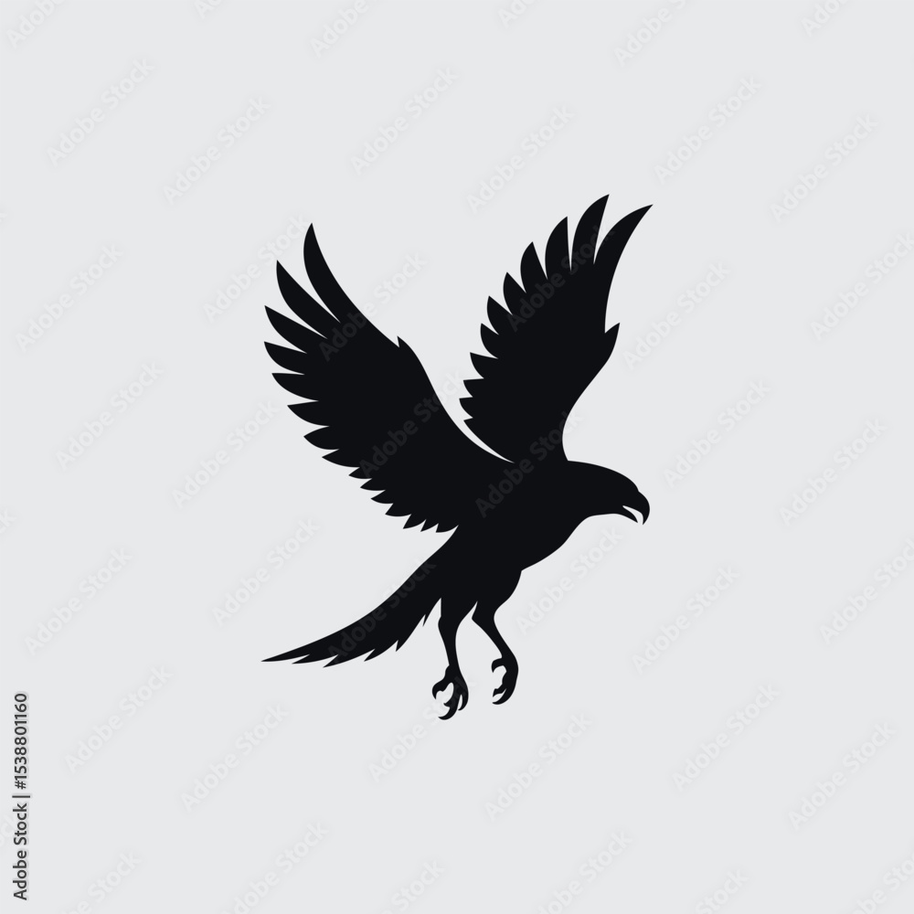 Fototapeta premium Majestic Eagle Silhouette A Powerful Symbol of Freedom and Soaring Heights