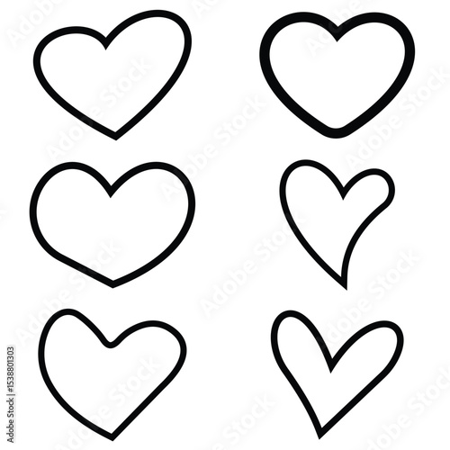 heart icons set 104