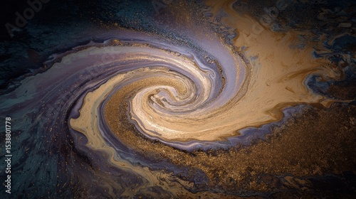Colorful Spiral of Muddy Hues in Engaging Motion Creating a Stunning Visual Effect