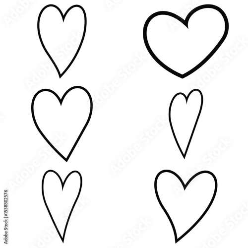 heart icons set 106