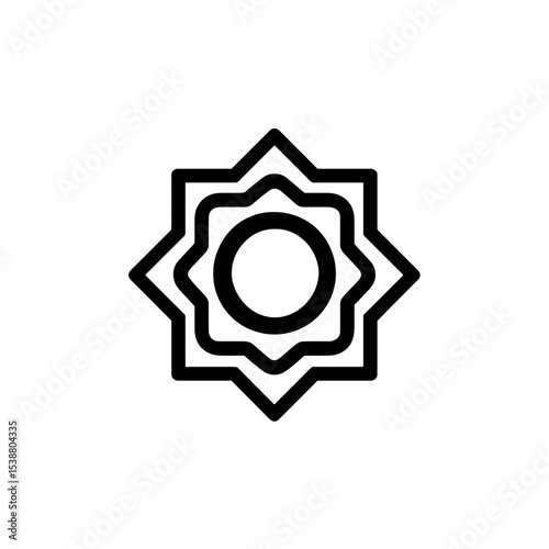 Geometric star shines brightly minimalistic white backdrop graphic