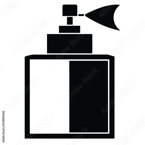 Bold Spray Perfume Bottle Vector Icon