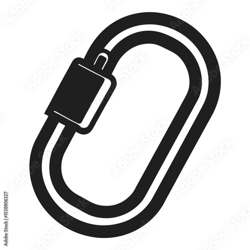 Secure Lock Carabiner Illustration