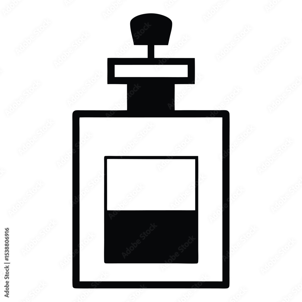 Classic Perfume Bottle Vector Icon Classic Perfume Bottle Vector Icon