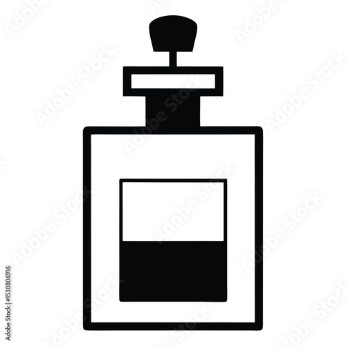 Classic Perfume Bottle Vector Icon