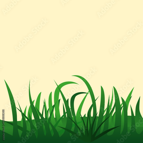 green grass background vector illustration