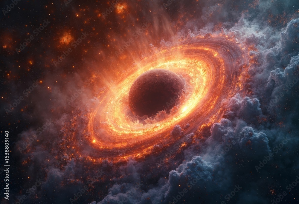 Obraz premium Cosmic Singularity Explosion