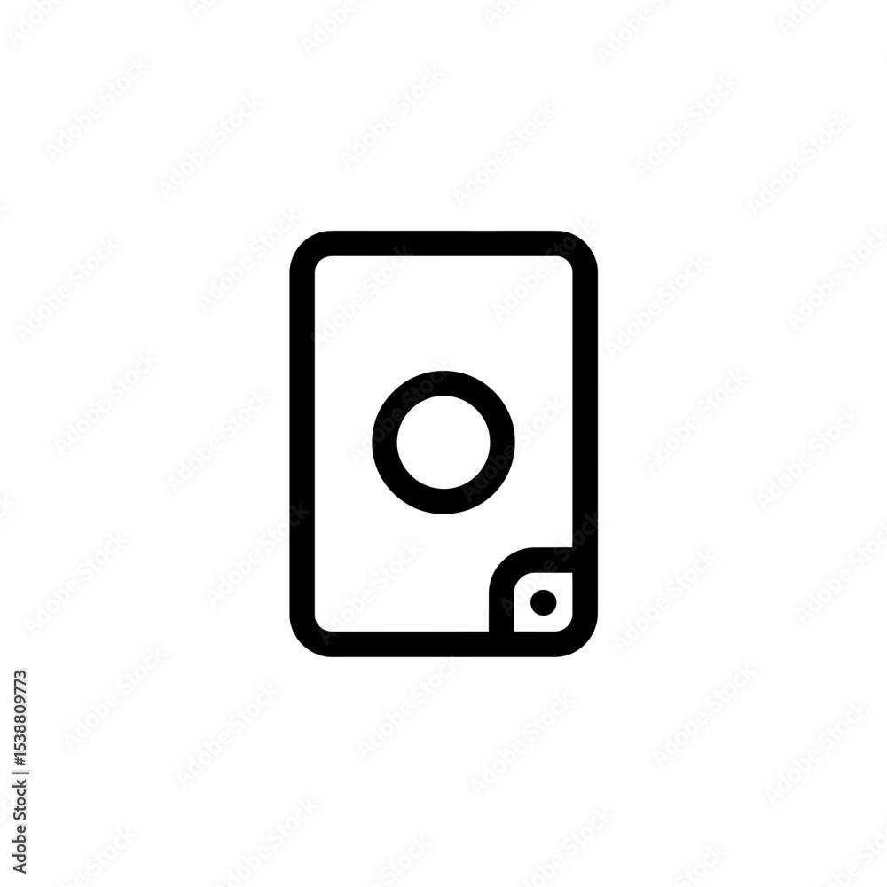 File icon displays data in simple outline white background format File icon displays data in simple outline white background format
