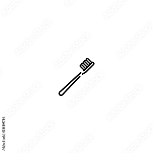 Toothbrush cleans teeth isolated hygiene oralcare white background