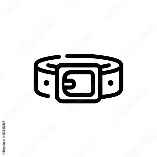 Leather belt buckles fashionably near white background